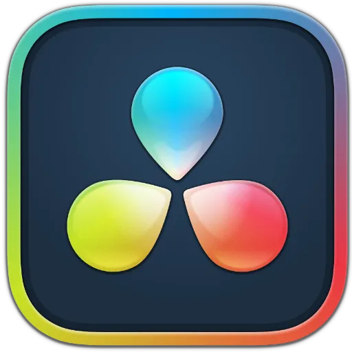 Logo DaVinci Resolve Studio, logiciel montage vidéo utilisé par BR Studio