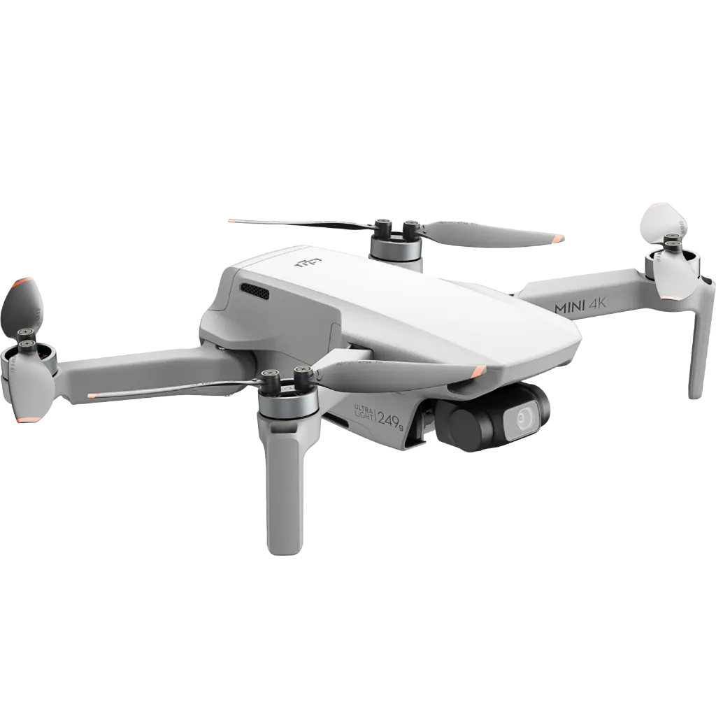Drone DJI Mini 4K ultra-léger pour inspections visuelles et prises de vues rapides